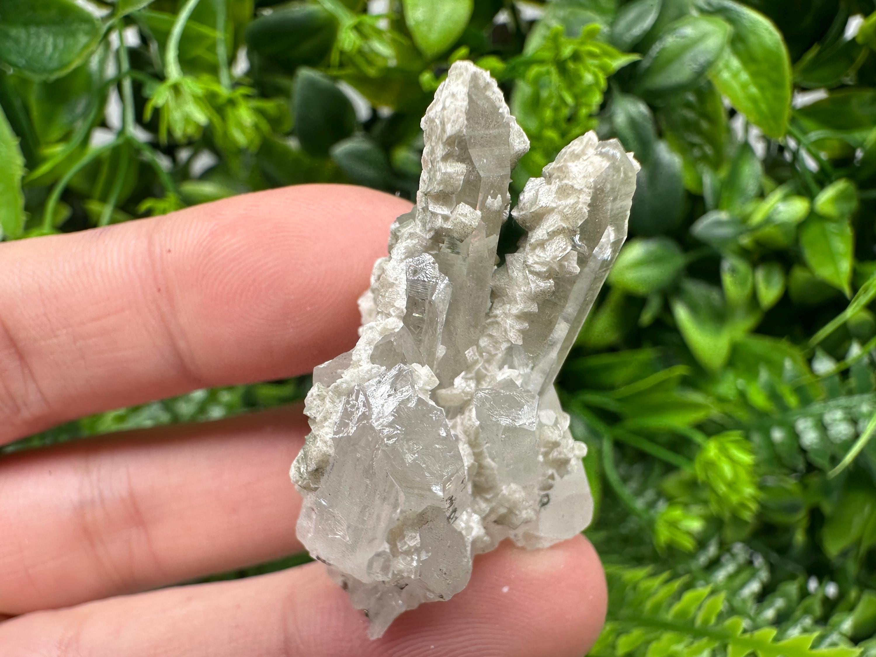 Calcite Quartz on Chlorite Matrix, Borieva Mine Mineral Specimen