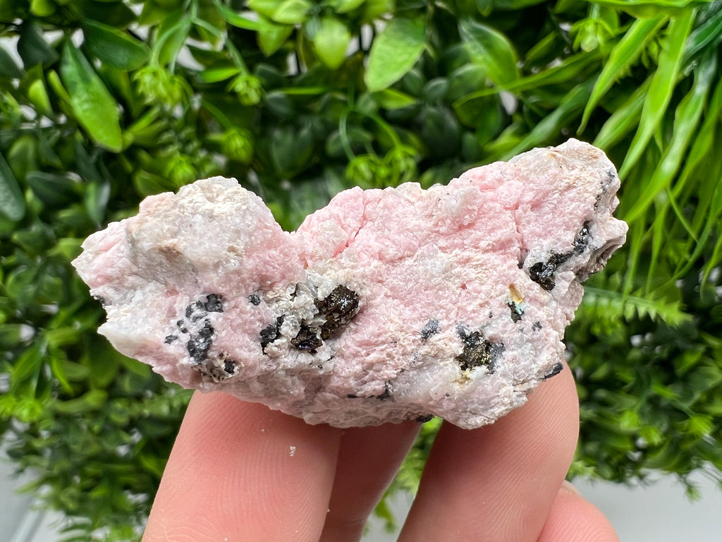 Beautiful Rhodochrosite perfect pink colour Starnica Mine Davidcovo Bulgaria natural minerals souvenir crystal gift home decor stone gift