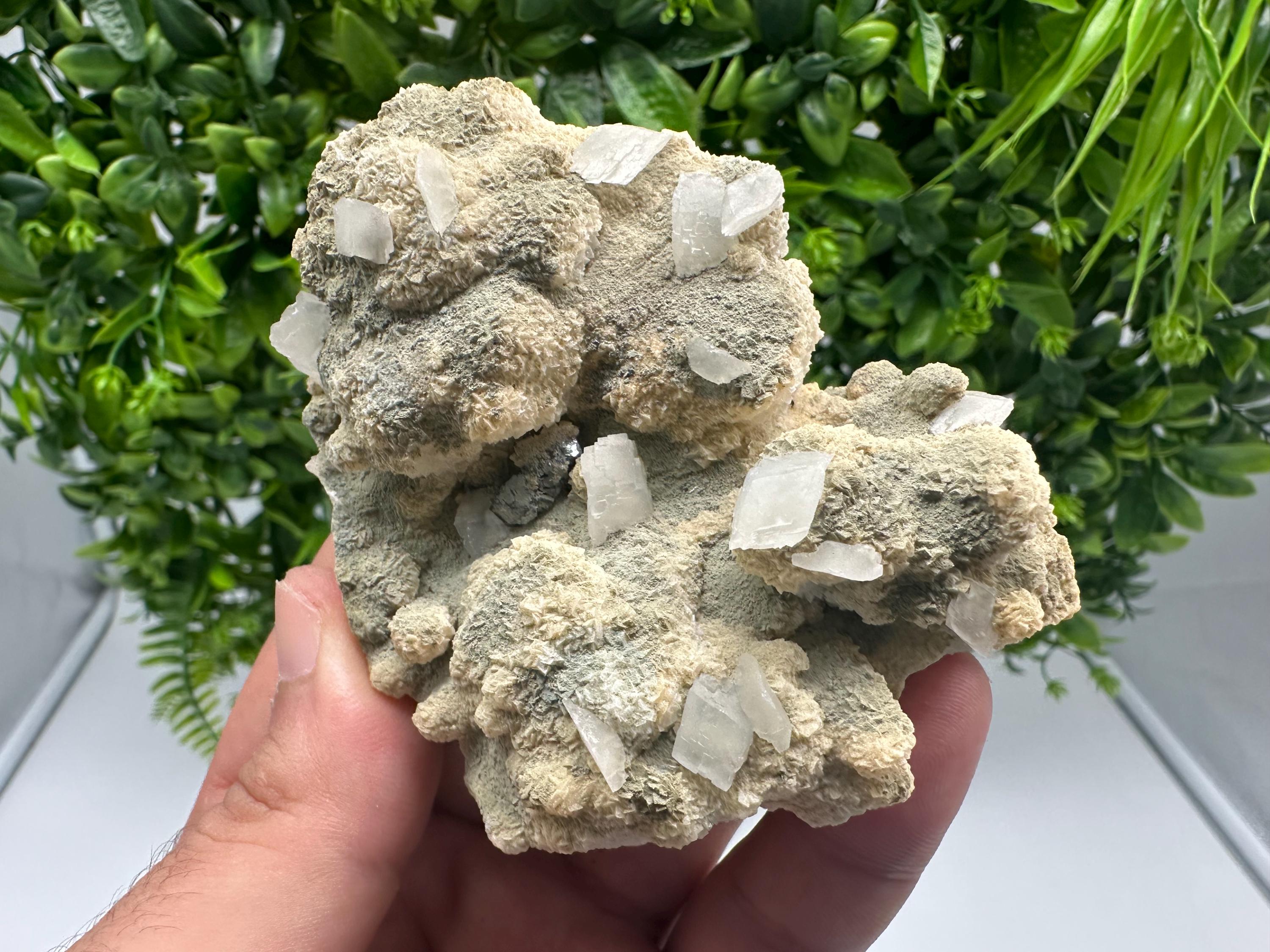 Calcite on Aragonite Mineral Specimen: Borieva Mine, Bulgaria