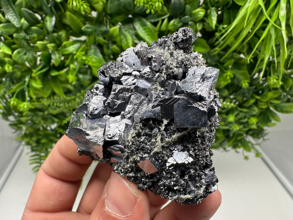 Sphalerite Galena Crystal Cluster with Quartz, Epidote & Chlorite