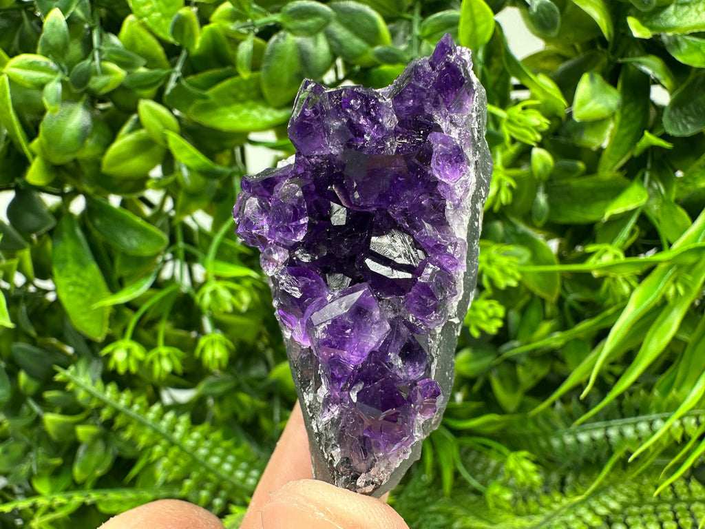 Uruguay Amethyst Cluster: Natural Purple Quartz Crystal, Home Decor