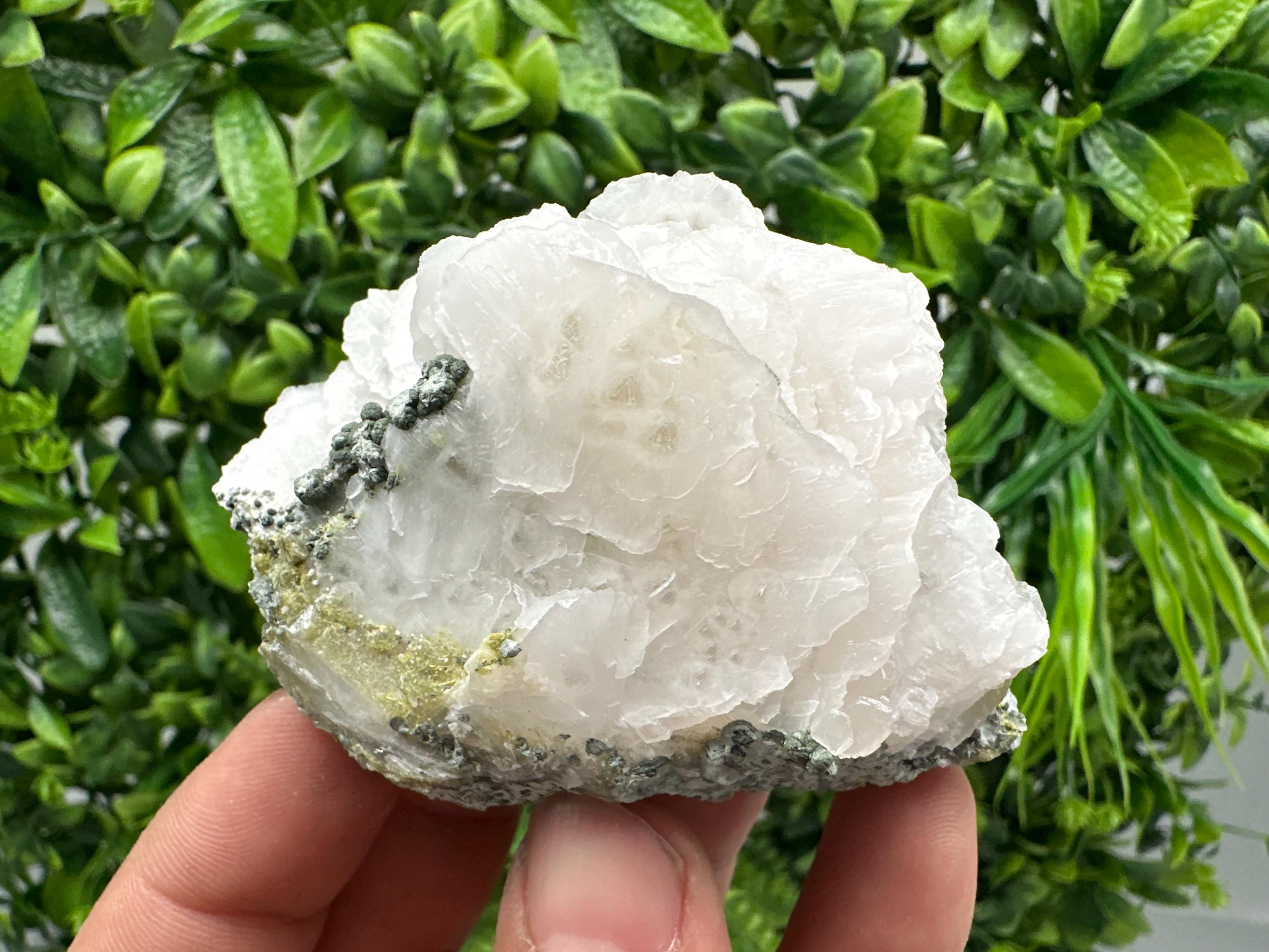 UV Mangano Calcite, Bulgaria Mineral Specimen, Home Decor Gift