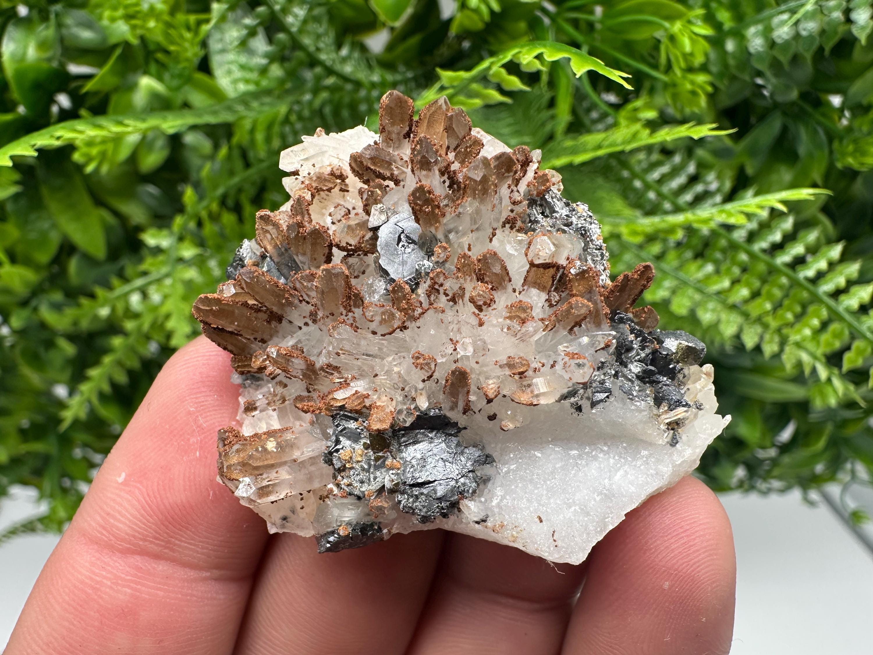 Quartz Sphalerite Siderite Specimen: Bulgaria Home Decor Stone