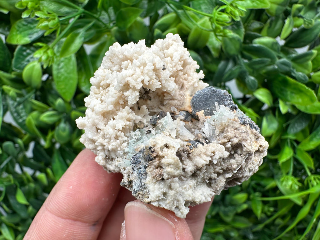 Rare Calcite Galena Mineral Specimen, Madan Bulgaria Crystal Decor