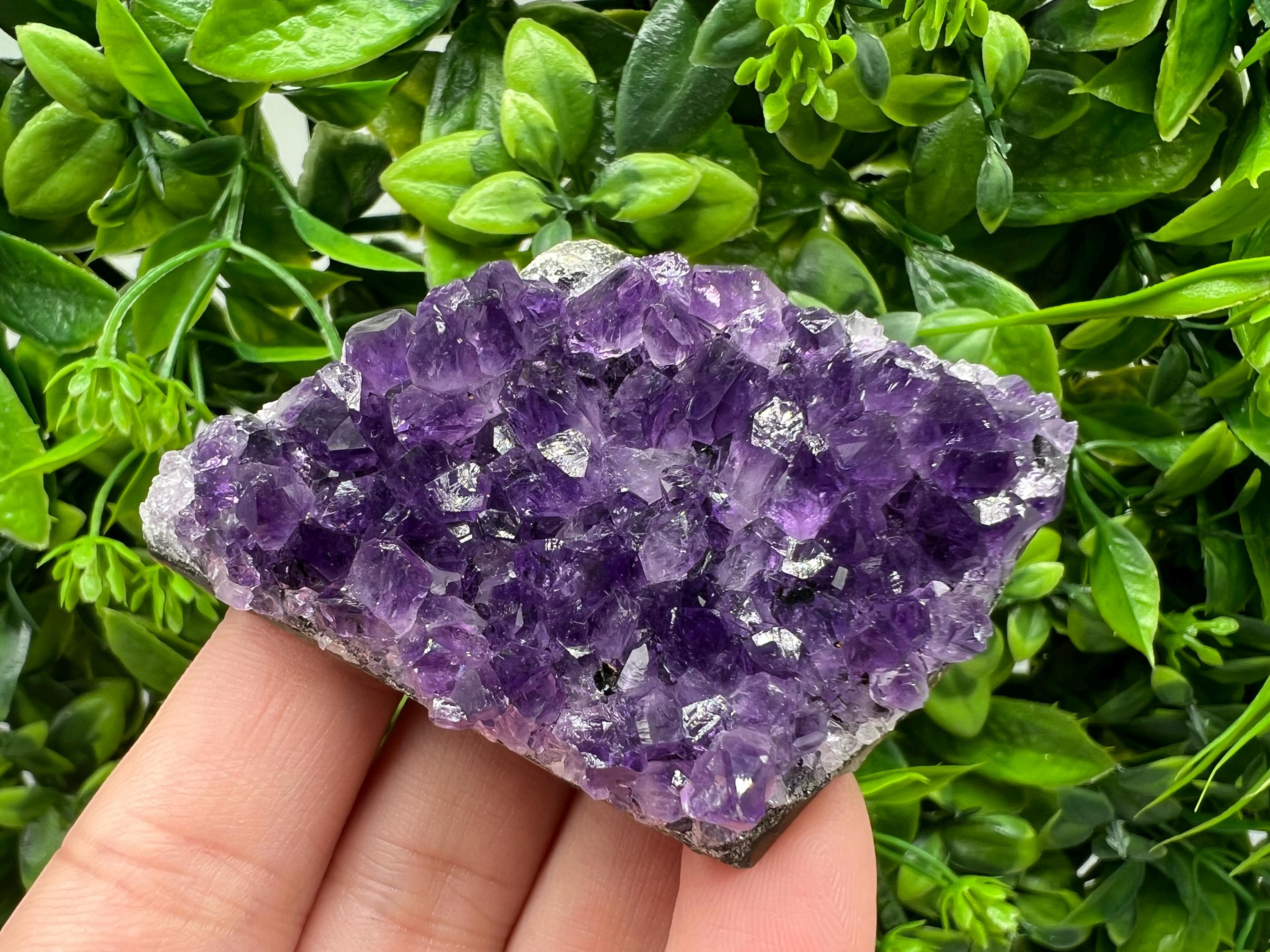 Uruguay Amethyst Crystal: Purple Quartz Home Decor, Energy Stone