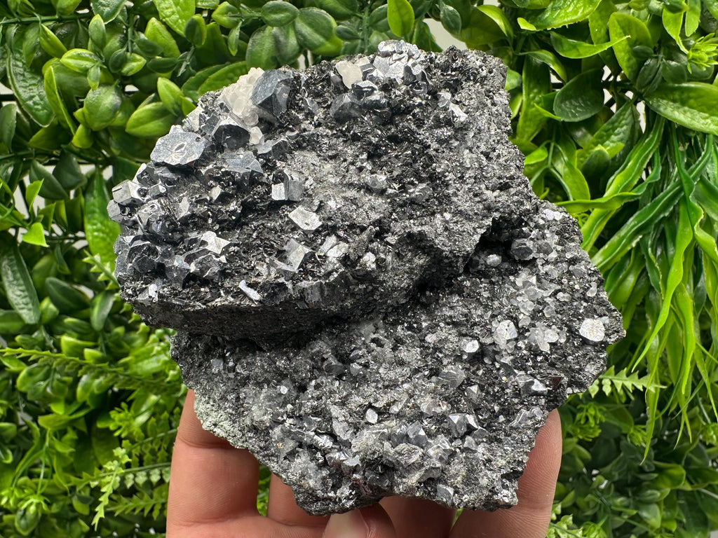 Galena Sphalerite Mineral Specimen on Matrix, Borieva Mine, Bulgaria