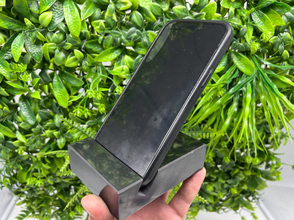 Shungite Phone Stand, EMF Protection, Karelia Russia