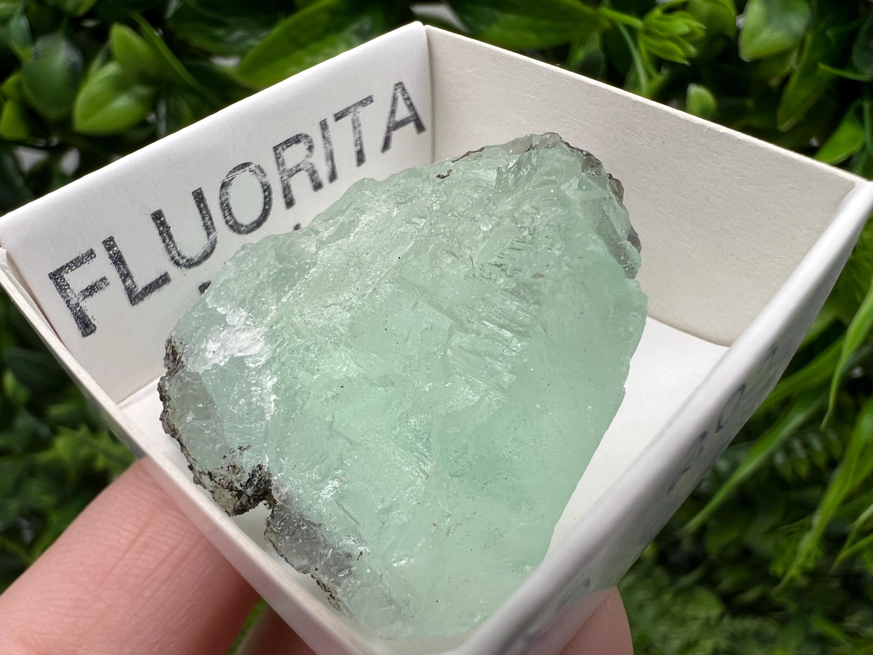 Rare Rainbow Fluorite from Mexico: Raw Meditation Stone, Vintage Gift