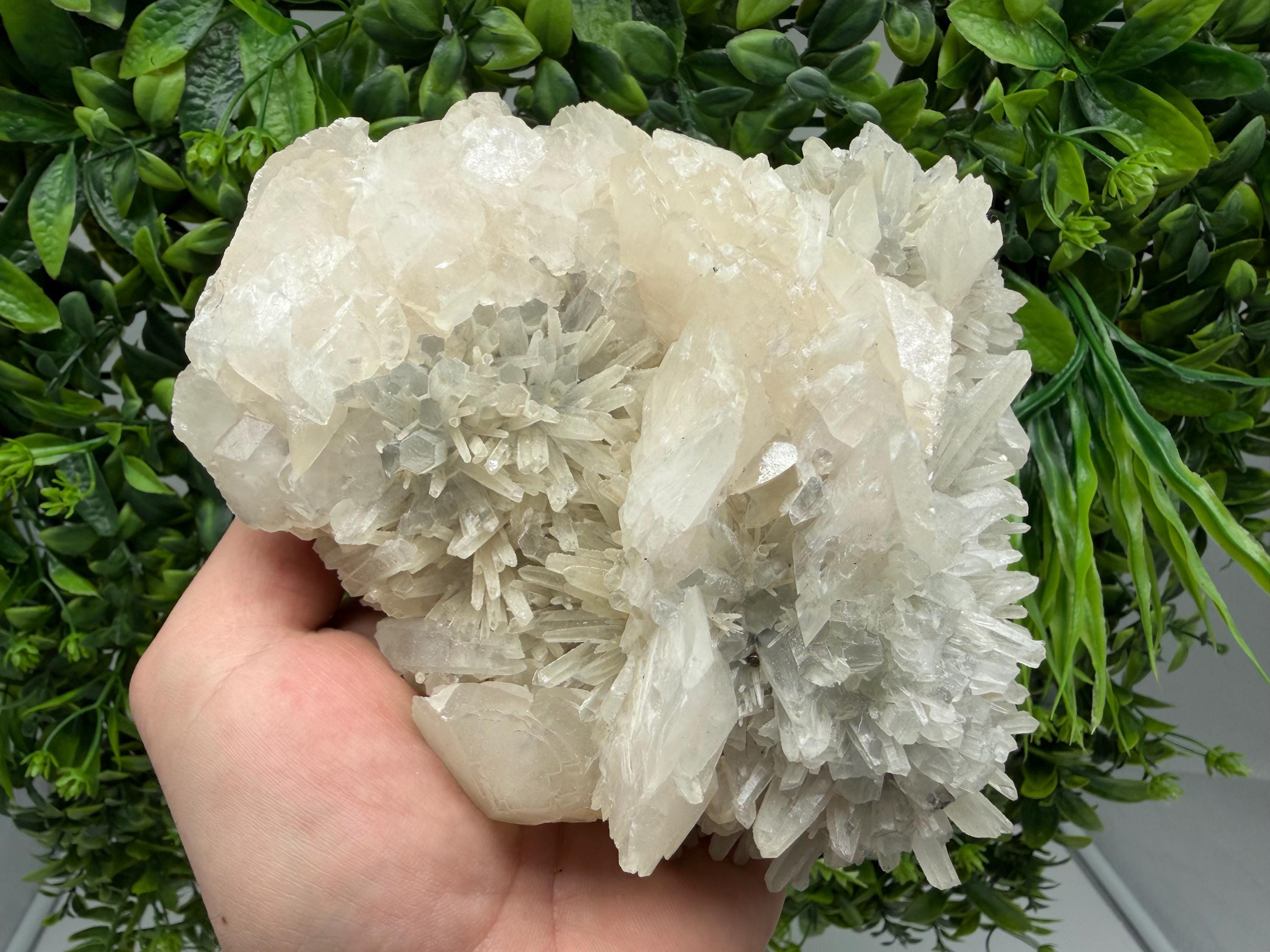 Milky Quartz Calcite Specimen, Borieva Mine Bulgaria, Home Decor Stone