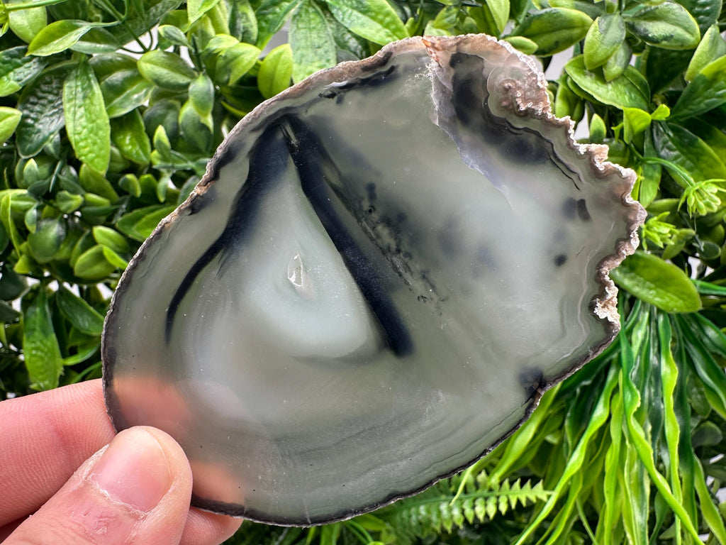 Polished Agate Slice: Spiritual Healing Crystal Coaster Ornament
