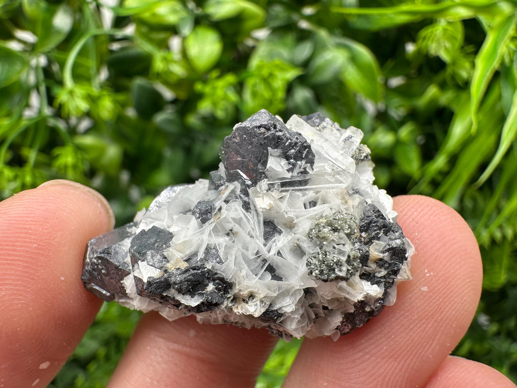 Galena Spinel with Quartz and Calcite, Borieva Mine Mineral Specimen
