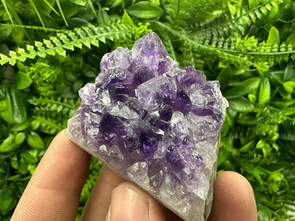 Natural Purple Amethyst Crystal Cluster from Uruguay