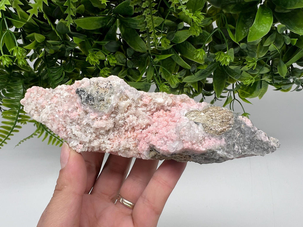 Beautiful Rhodochrosite perfect pink colour Starnica Mine Davidcovo Bulgaria natural minerals souvenir crystal gift home decor stone gift