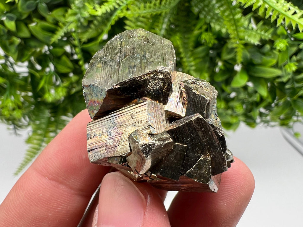 Wonderful Red Pyrite,Hematite,Rainbow Pyrite cluster,from Borieva mine,Bulgaria,natural minerals collection crystal,home decor stone,pyrite