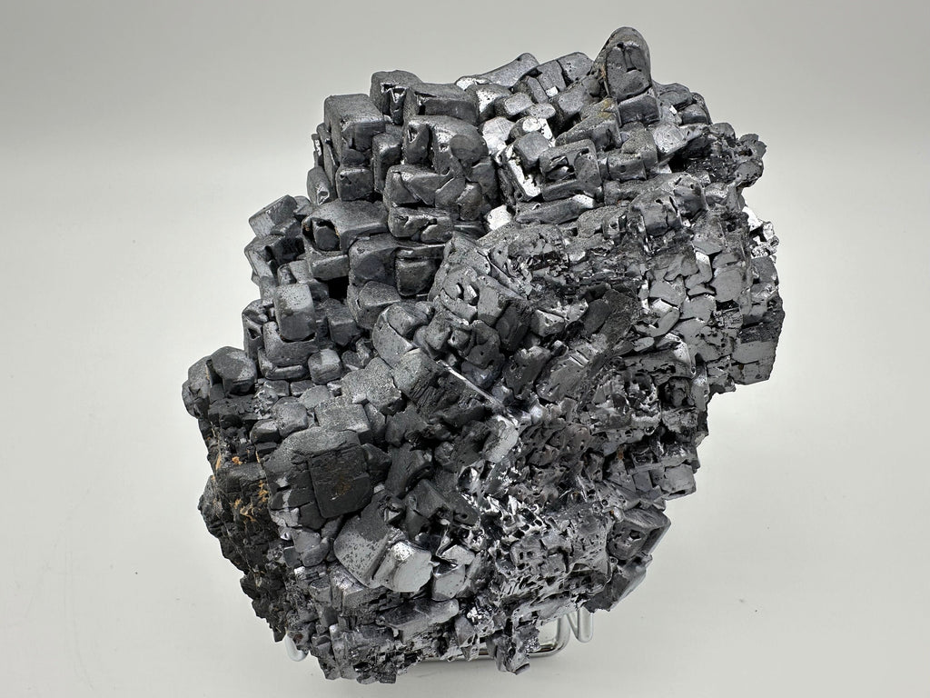 Natural Shiny Galena Cluster with Siderite and Quartz, Bulgaria