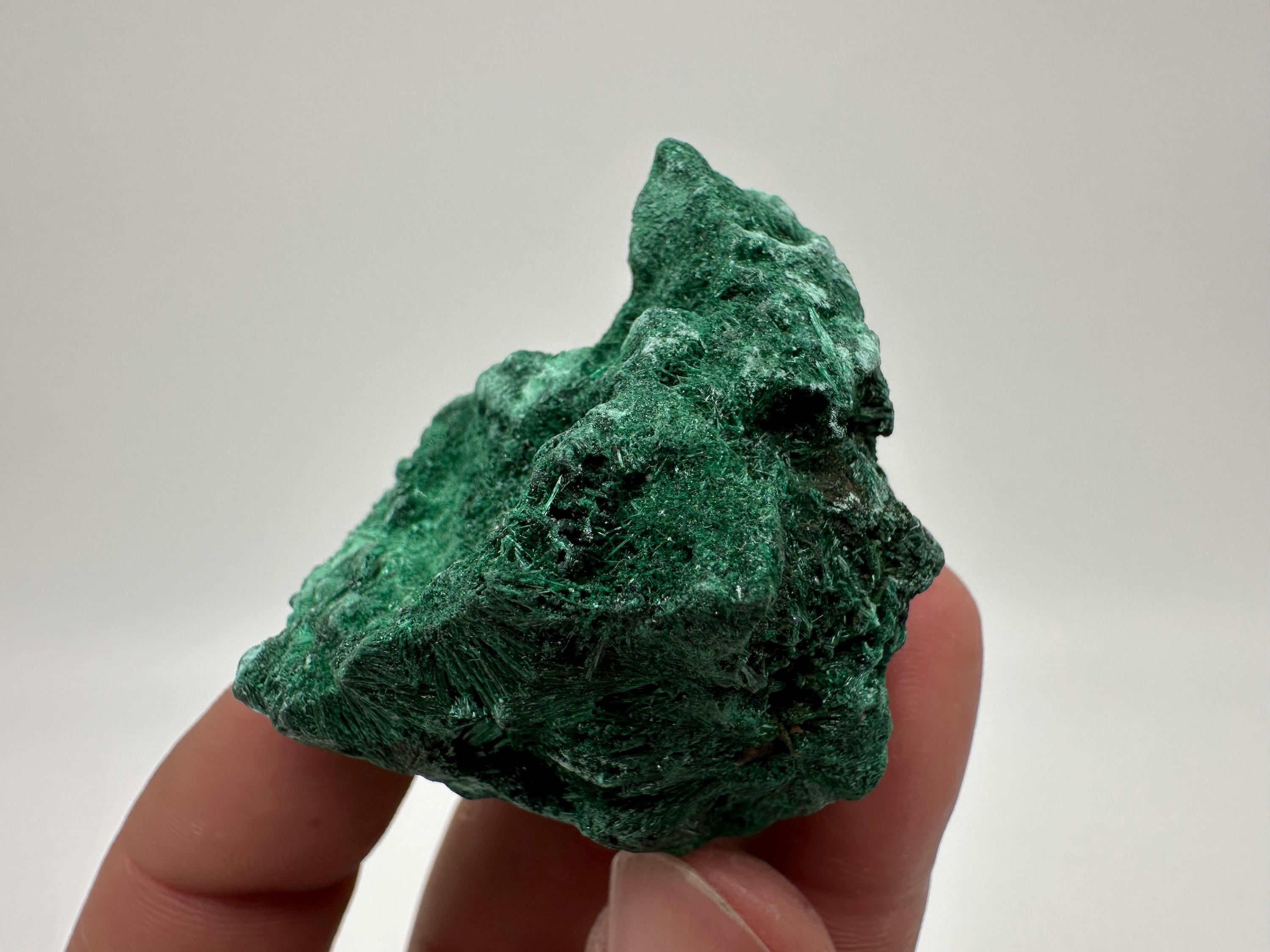 Polished Green Malachite Crystal, Congo Mineral Specimen