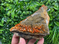 VERY Rare red Vanadinite on Barite whit Goethite from Marocco,crystal minerals Speciment cluster Vanadinite crystal Vanadinite Geology Vanad