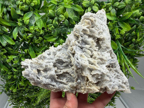 Chalcedony Quartz Cluster with Chlorite - Bulgaria Mineral Specimen