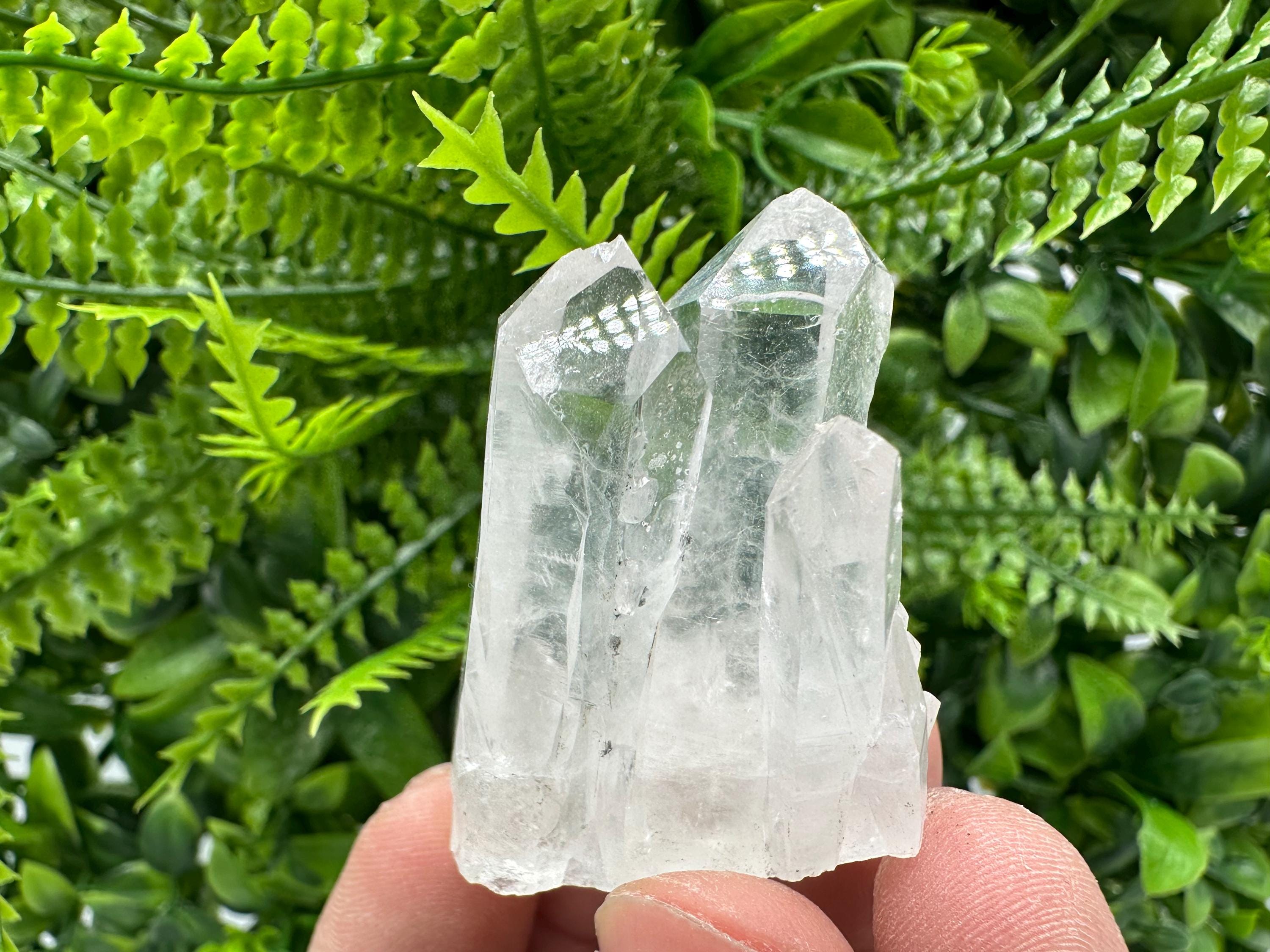 Transparent Quartz Crystal Cluster, Djurcovo Mine, Bulgaria, Rare Mineral Specimen